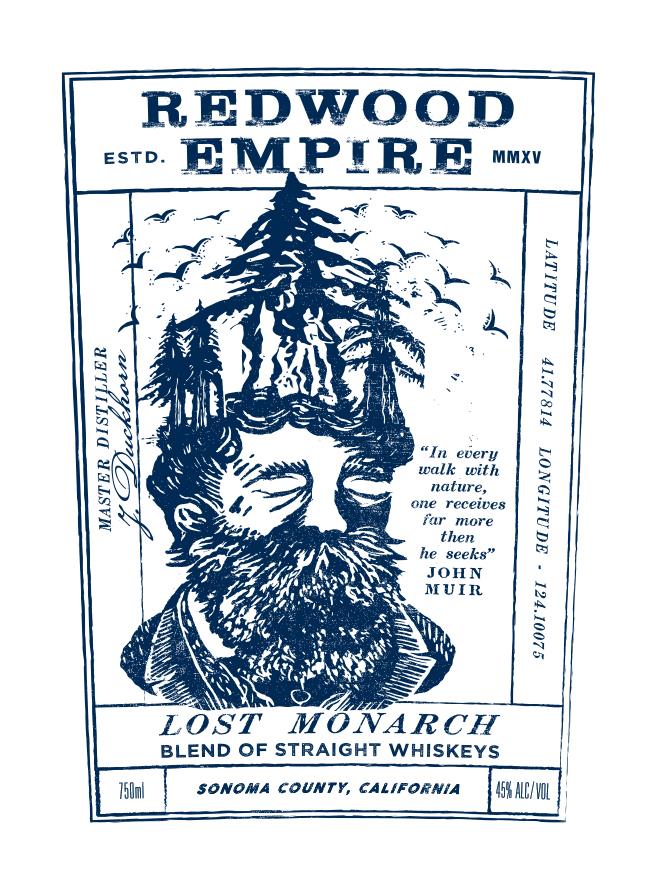 Redwood Empire Lost Monarch Whiskey 750mL