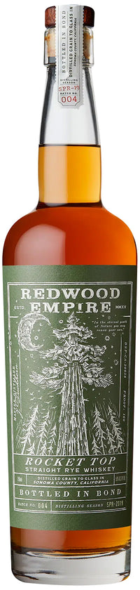 Redwood Empire Rocket Top Rye Whiskey 750mL