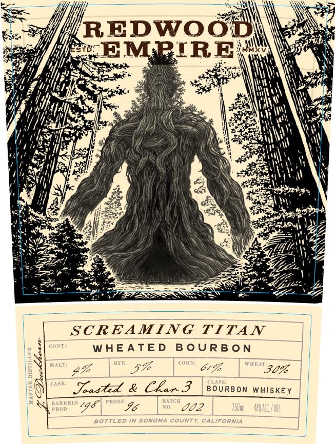 Redwood Empire Screaming Titan Wheated Bourbon 750mL