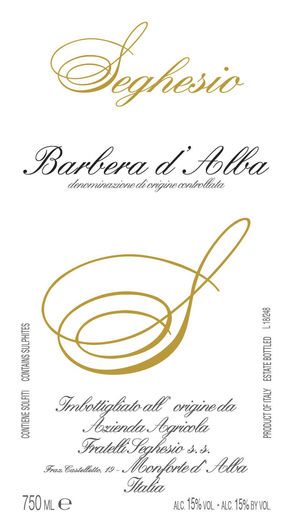Renzo Seghesio Barbera d'Alba Superiore 2019