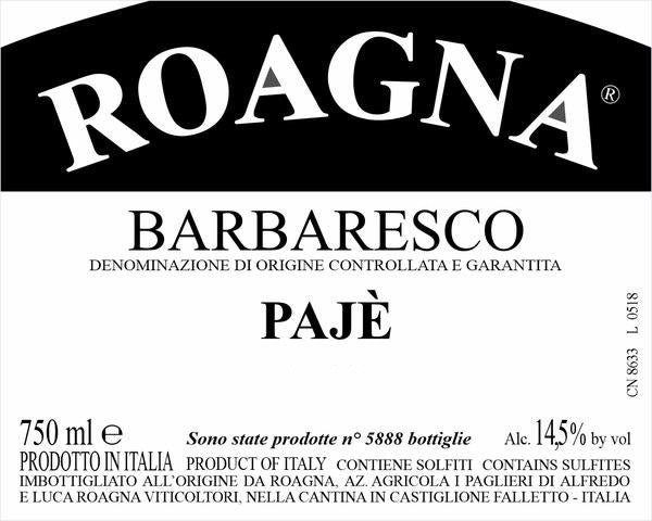 Roagna Barbaresco Albesani 2018