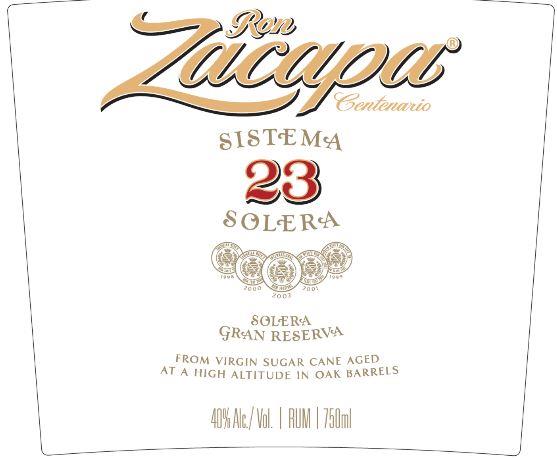 Ron Zacapa 23 Centenario Rum 750mL