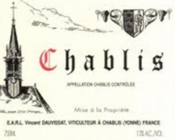 Domaine Rene et Vincent Dauvissat Chablis Village 2022