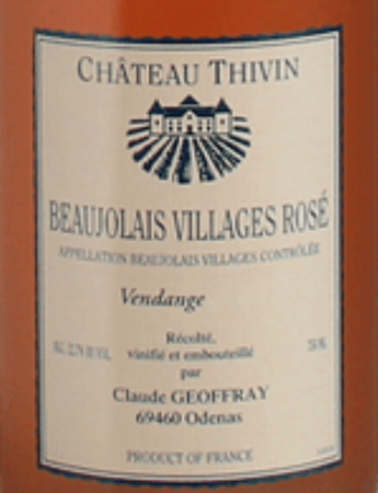 Chateau Thivin Beaujolais Villages Rose 2022