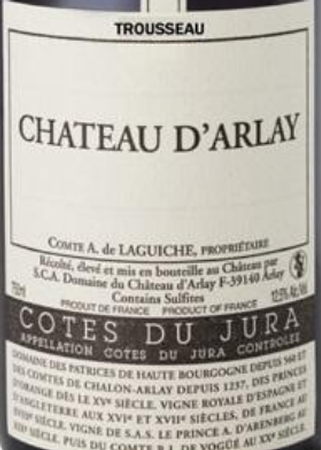Chateau D'Arlay Cotes du Jura Trousseau 2018