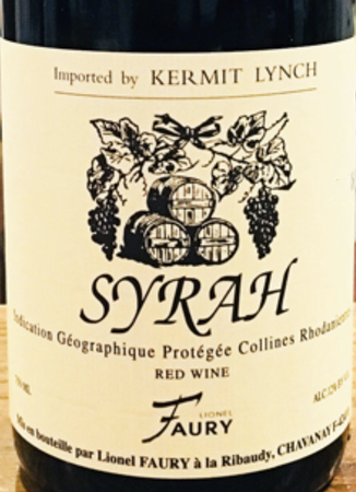 Domaine Faury Collines Rhodaniennes Syrah 2021