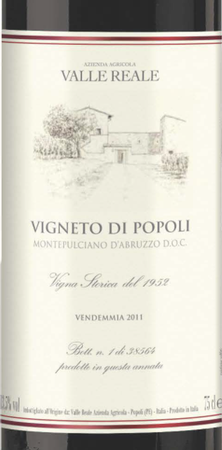 Valle Reale Montepulciano d'Abruzzo Vigneto di Popoli 2017