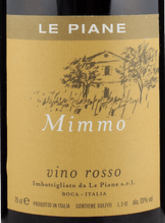 Le Piane Mimmo Vino Rosso 2020