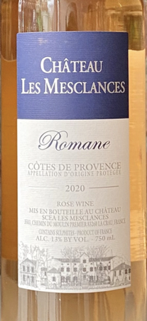 Chateau Les Mesclances Romane Cotes de Provence Rose 2023