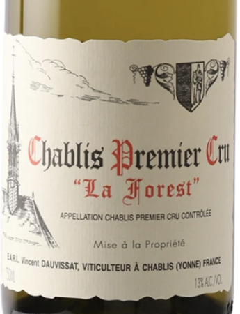 Domaine Rene et Vincent Dauvissat Chablis Premier Cru La Forest 2023