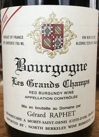 Domaine Gérard Raphet Bourgogne Rouge Les Grands Champs 2023