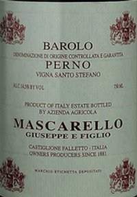 Giuseppe Mascarello & Figlio Barolo Santo Stefano di Perno 2021