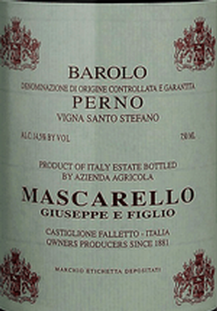 Giuseppe Mascarello & Figlio Barolo Santo Stefano di Perno 2021