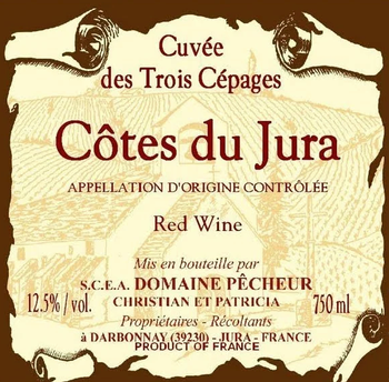 Domaine Pecheur Cotes du Jura Trois Cepages 2021