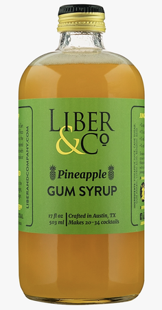 Liber & Co Real Pineapple Gum Syrup 9oz Bottle