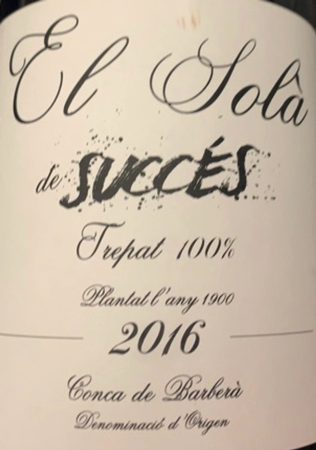 Succés Vinicola El Sola Trepat 2019