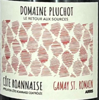 Domaine Pluchot Arris Gamay St-Romain Côte Roannaise 2023