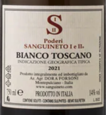 Sanguineto I & II Toscana Bianco 2022