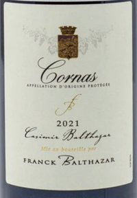 Franck Balthazar Cornas Cuvee Casimir 2021