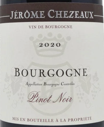 Jerome Chezeaux Bourgogne Rouge 2020