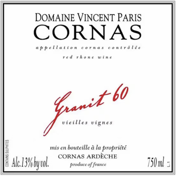 Domaine Vincent Paris Cornas Granit 60 2022