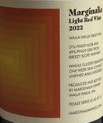 Marginalia Light Red Wine 2022