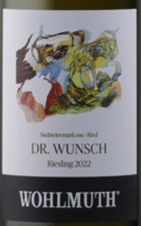 Wohlmuth Ried Dr Wunsch Riesling 2022