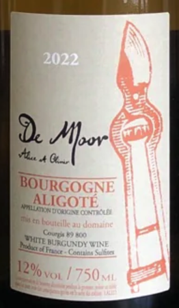 Domaine Alice et Olivier de Moor Bourgogne Aligote 2022