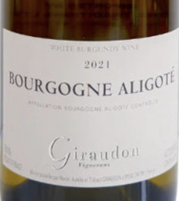 Marcel Giraudon Aligote 2022