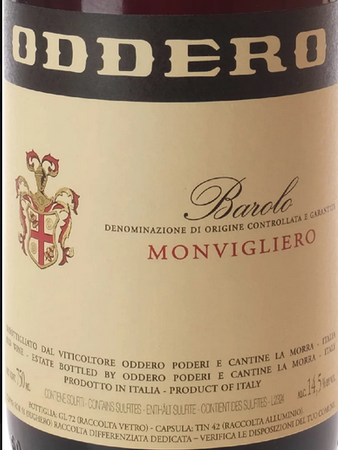 Oddero Barolo Monvigliero 2020