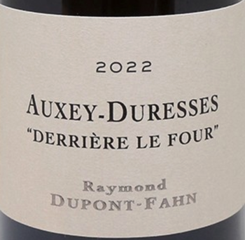 Domaine Dupont-Fahn Auxey Duresses Derriere le Four 2022
