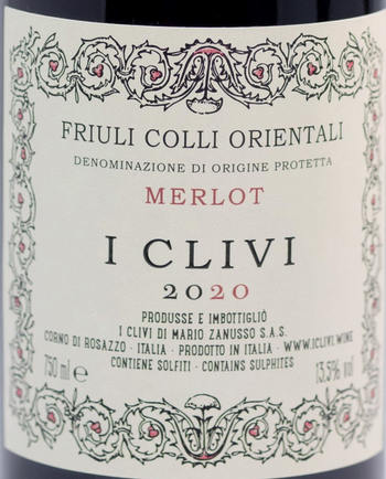 i Clivi Merlot 2020