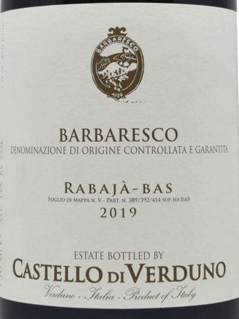 Castello di Verduno Barbaresco Rabaja 2019