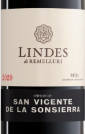 Granja Nuestra Senora de Remelluri Lindes de Remelluri Viñedos de San Vicente 2020