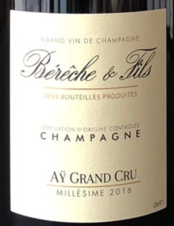 Bereche & Fils Ay Grand Cru 2016