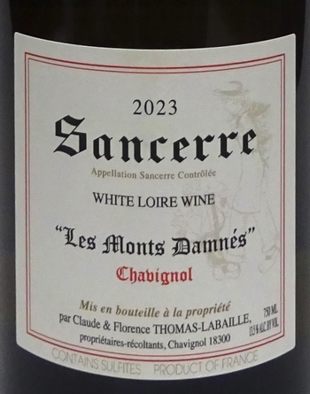 Thomas-Labaille Sancerre Les Monts Damnes 2023