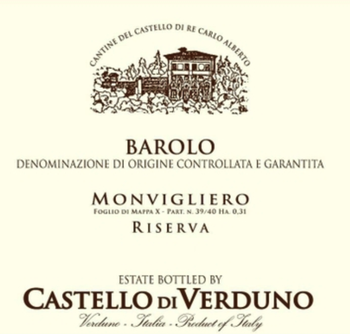 Castello di Verduno Barolo Monvigliero Riserva 2017