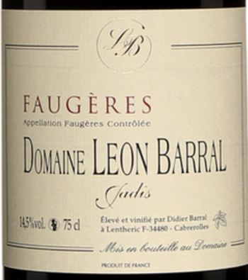Domaine Leon Barral Faugeres Valiniere 2020