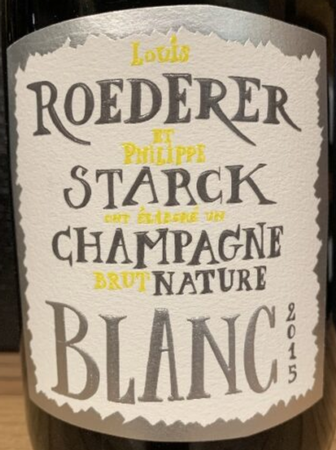 Louis Roederer Brut Nature Philippe Starck Label 2015