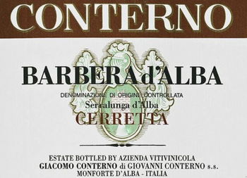 Giacomo Conterno Barbera d'Alba Vigna Cerretta 2022