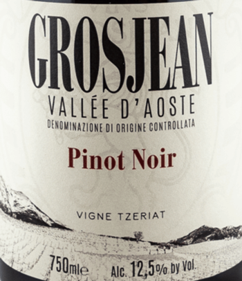 Grosjean Vigne Tzeriat Pinot Noir 2022