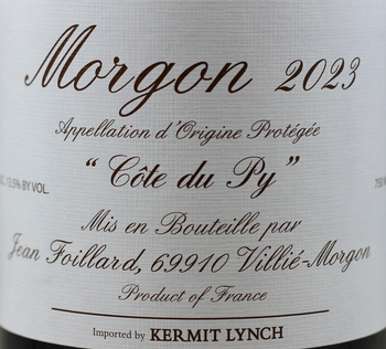 Domaine Jean Foillard Morgon Cote du Py 2023