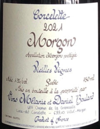 Daniel Bouland Morgon Corcelette Sable VV 2021