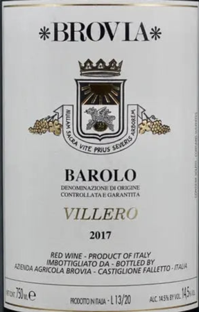Brovia Barolo Villero 2017