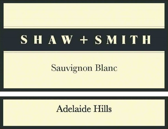 Shaw + Smith Sauvignon Blanc label from Adelaide Hills