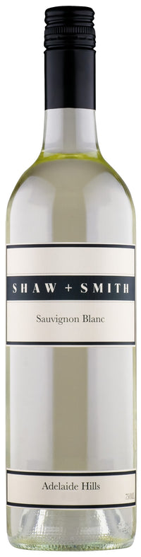 Shaw & Smith Sauvignon Blanc wine bottle on a white background