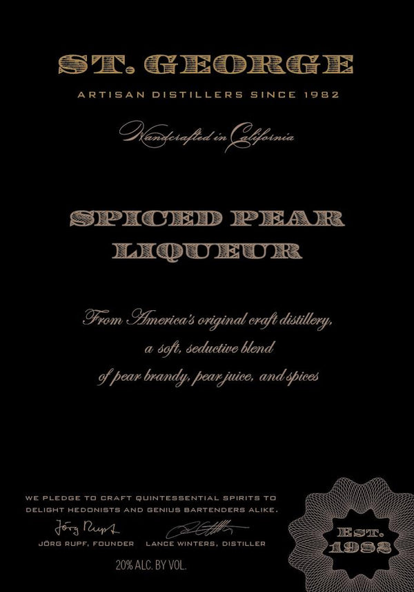 St George Spiced Pear Liqueur 750mL