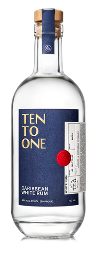 Ten to One Caribbean White Rum 750mL