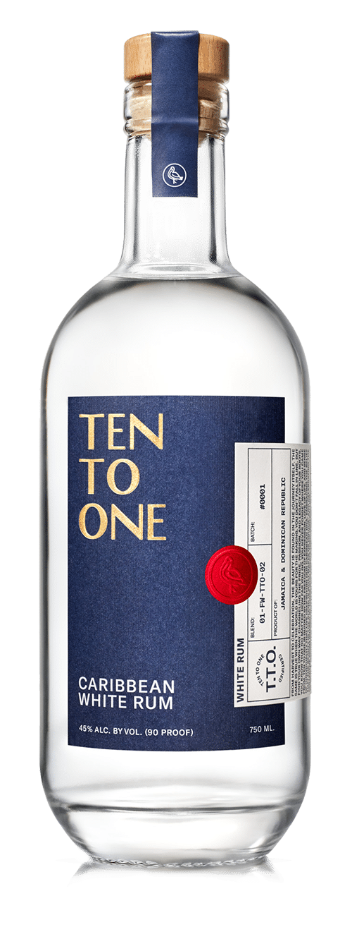 Ten to One Caribbean White Rum 750mL