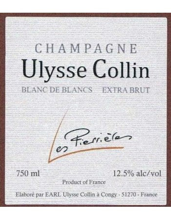 Ulysse Collin Champagne Blanc de Blancs Les Pierrieres Extra Brut Base 2019 48m